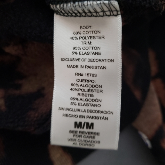 CHAMPION Mens Tie Dye Sweatshirt Fleece Pullover C Logo Brown and Black Medium - Picture 8 of 10